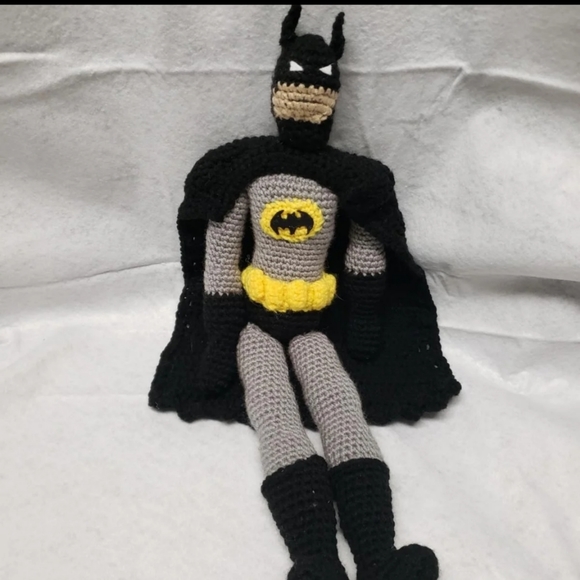 Crochet Batman Amigurumi Doll - Picture 7 of 8